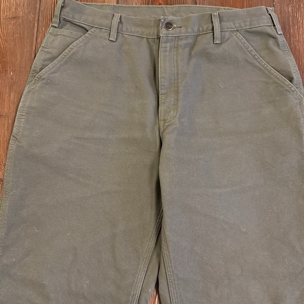 Carhartt Men’s Flannel Lined Dungarees Size 36X32 EUC - Picture 2 of 11